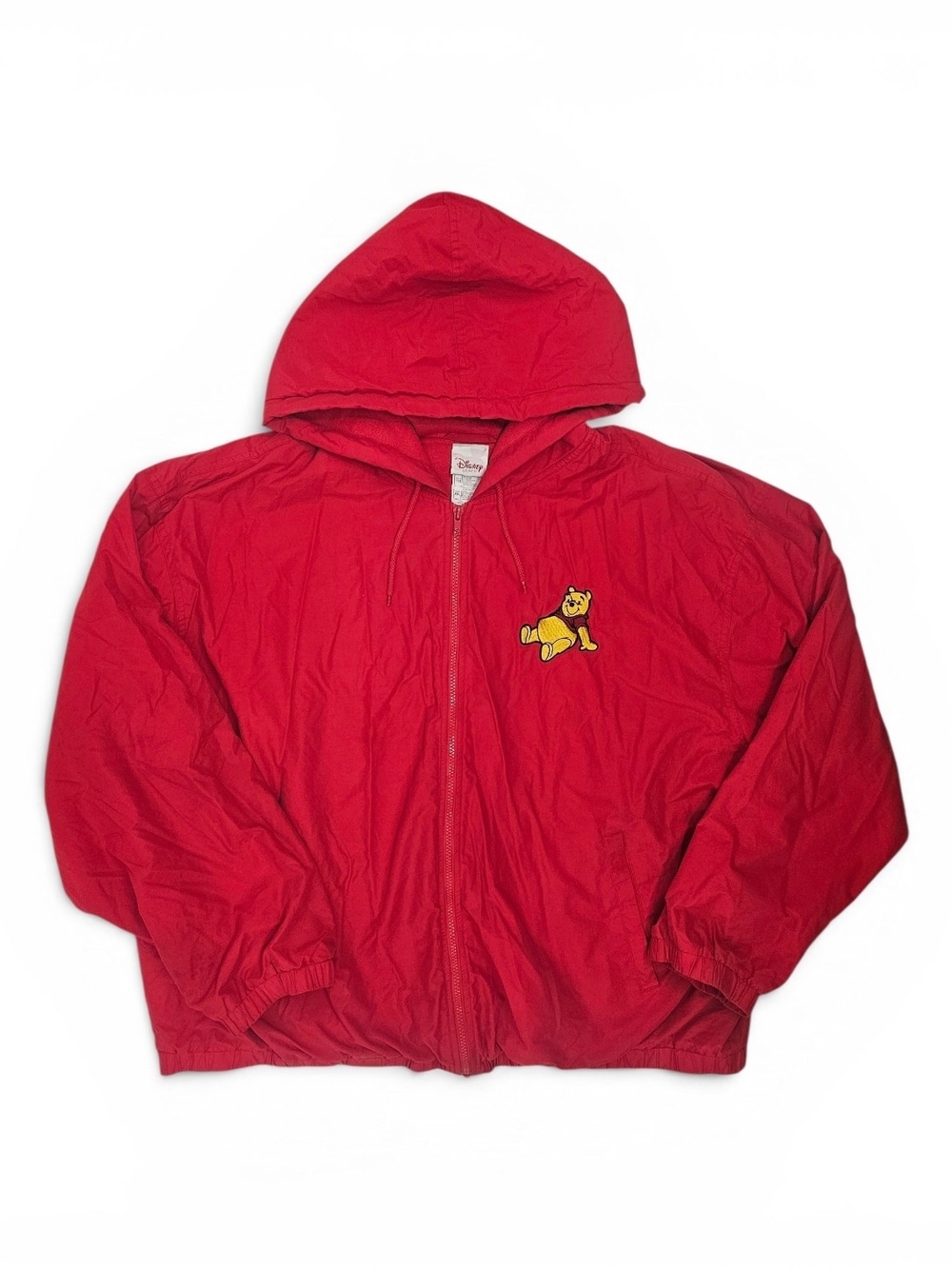 Vintage Disney Store Winnie the Pooh Hooded Windbreaker Jacket XXL Embroidered